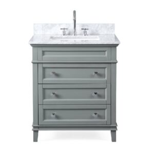 Chans Furniture ZK-1810-V30CK 30 Inch Tennant Brand Felix Bathroom Vanity in Grey