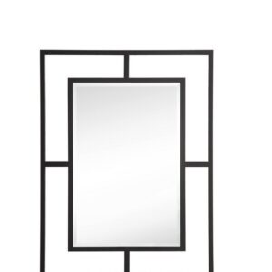 James Martin 105-M30-MBK Boston 30 Inch Rectangular Mirror in Matte Black