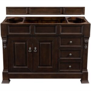 James Martin 147-114-5266 Brookfield 48 Inch Burnished Mahogany Single Vanity with Drawers