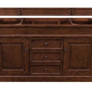 James Martin 147-114-5381-3GEX Brookfield 60 Inch Warm Cherry Single Vanity with 3 cm Grey Expo Quartz Top with Sink