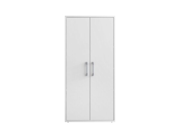 Manhattan Comfort Eiffel Storage Cabinet in White (Set of 2)