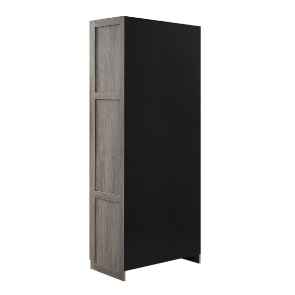Manhattan Comfort Hopkins Modern  Storage Closet 3.0 in Grey - Set of 2