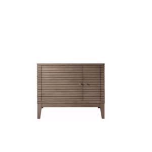 James Martin 210-V36-WW Linear 36 Inch Single Vanity Cabinet Only in Whitewashed Walnut