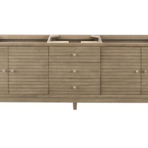 James Martin 210-V72S-WW Linear 72 Inch Single Vanity in Whitewashed Walnut