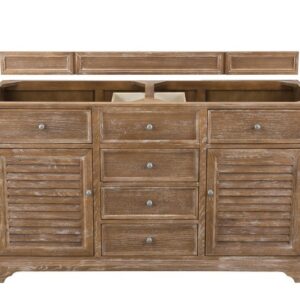 James Martin 238-104-5611 Savannah 60 Inch Double Vanity Cabinet in Driftwood