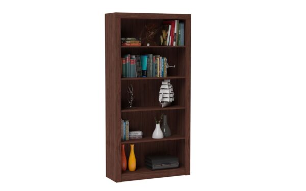 Manhattan Comfort Classic Olinda Bookcase 1.0 with 5-Shelves in Nut Brown