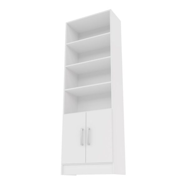 Manhattan Comfort Practical Catarina Cabinet with 5-Shelves in White