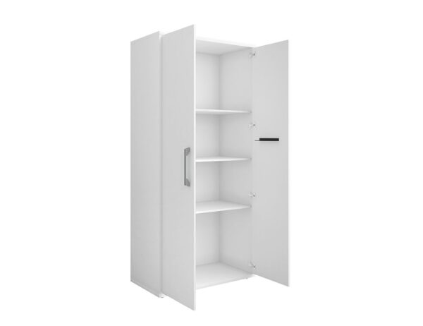 Manhattan Comfort Eiffel Storage Cabinet in White (Set of 3)