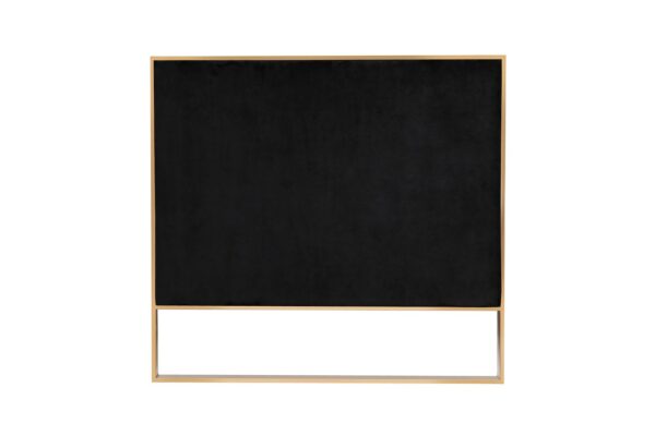 Manhattan Comfort Trillium 3-Piece Black and Gold Sofa, Loveseat and Armchair