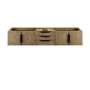 James Martin 389-V72D-LTO-MB Mercer Island 72 1/2 Inch Vanity - Latte Oak