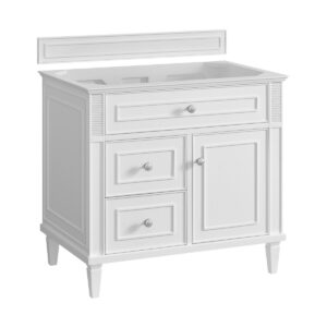 James Martin 424-V36 Lorelai 35 7/8 Inch Free-Standing Single Sink Bathroom Vanity Cabinet Only