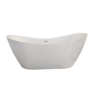 Altair 50270-BAT-WH-F Alana 70 1/8 x 31 1/2 Inch Freestanding Soaking Acrylic Bathtub