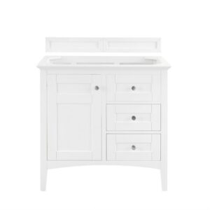 James Martin 527-V36-BW Palisades 36 Inch Single Vanity in Bright White