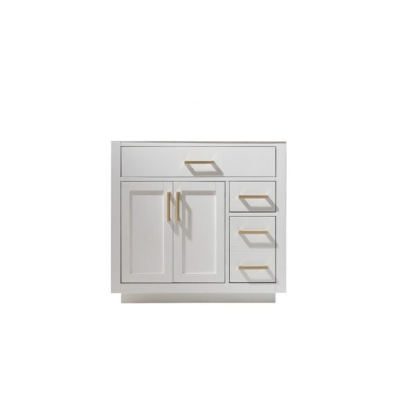 Altair 531036-CAB-NM Ivy 36 Inch Single Sink Bathroom Vanity Cabinet Only without Countertop and Mirror