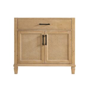 Altair 560036-CAB-WF-NM Solana 35 1/4 Inch Single Sink Bathroom Vanity Cabinet Only in Weathered Fir