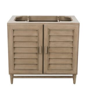 James Martin 620-V36-WW Portland 36 Inch Single Vanity in Whitewashed Walnut