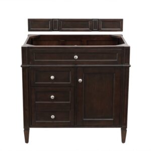 James Martin 650-V36-BNM Brittany 35 Inch Burnished Mahogany Single Vanity