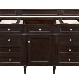 James Martin 650-V60S-BNM Brittany 59 Inch Burnished Mahogany Single Vanity