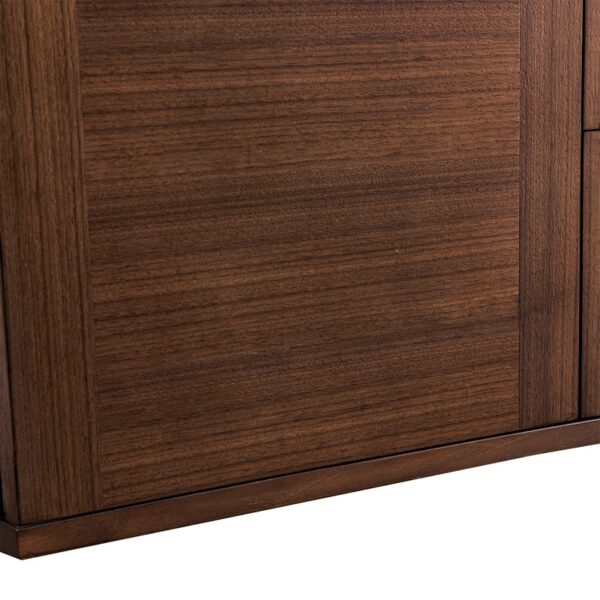 James Martin 670-V72-WLT Amberly 71 7/8 Inch Mid-Century Walnut Double Sink Vanity Cabinet Only