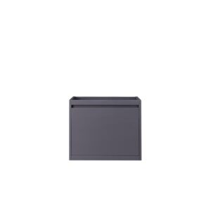 James Martin 801-V23.6-MGG Milan 23.6 Inch Single Vanity Cabinet in Modern Grey Glossy