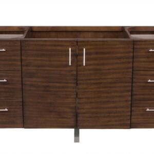 James Martin 850-V60S-AWT Metropolitan 60 Inch Single Vanity in American Walnut