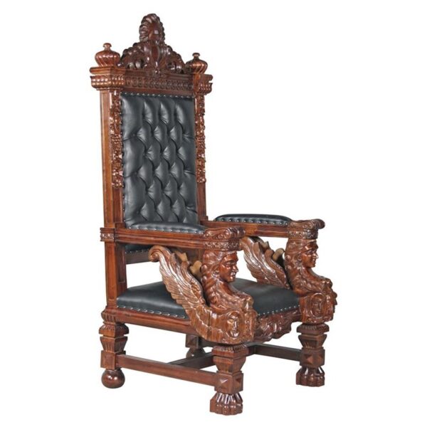 Design Toscano AF1204 36 Inch Fitziames Throne Chair