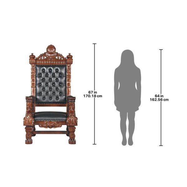 Design Toscano AF1204 36 Inch Fitziames Throne Chair
