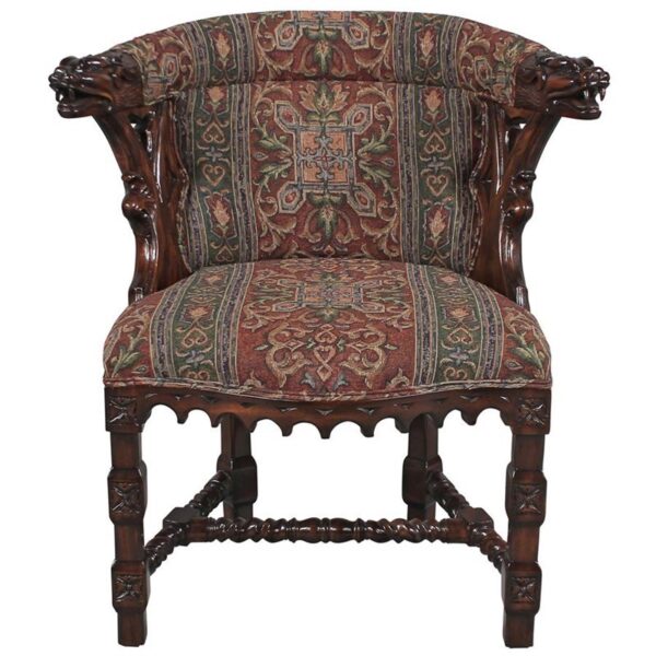 Design Toscano AF15009 25 1/2 Inch Kingsman Manor Dragon Dragon Chair