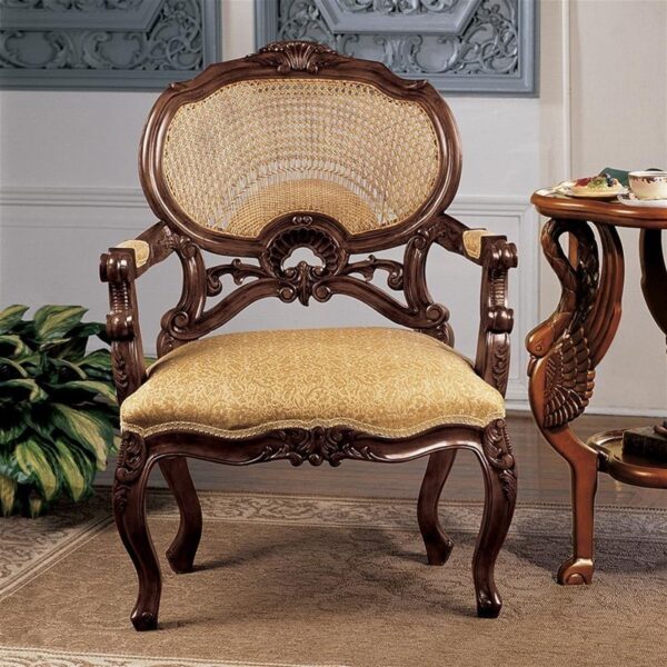 Design Toscano AF1595 30 Inch Chateau Marquee Occasional Chair
