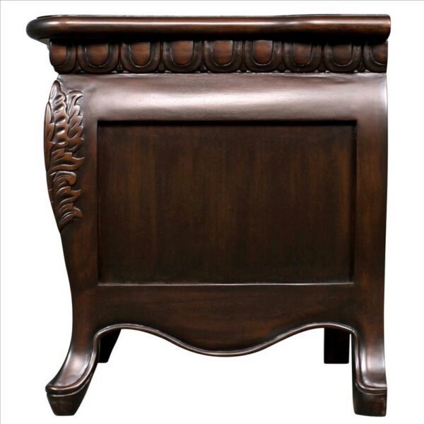 Design Toscano AF2642 Sorbonne 22 1/2 Inch French Nightstand Bombe Table