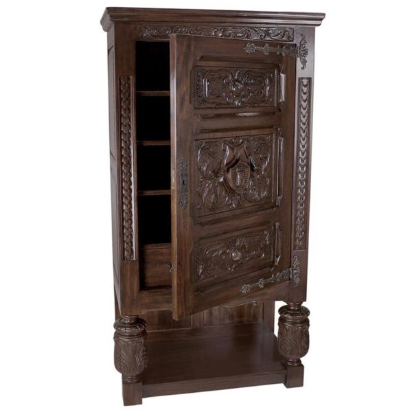 Design Toscano AF4546 34 Inch Coat of Arms Gothic Revival Armoire