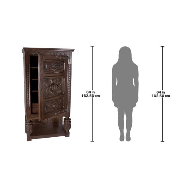 Design Toscano AF4546 34 Inch Coat of Arms Gothic Revival Armoire