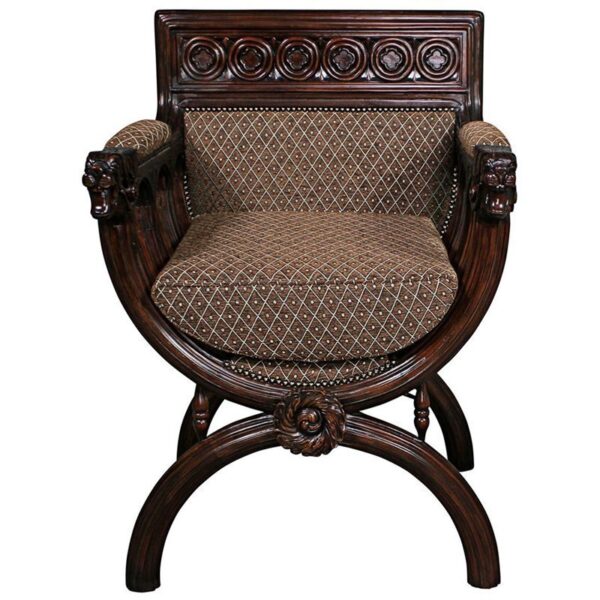 Design Toscano AF51248 27 Inch San Lorenzo Cross Frame Chair