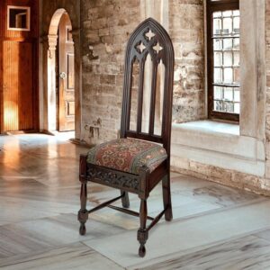 Design Toscano AF51320 18 Inch Viollet Le Duc Gothic Side Chair