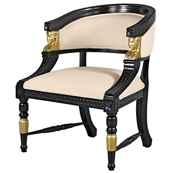 Design Toscano AF51402 24 1/2 Inch Neoclassical Egyptian Revival Chair