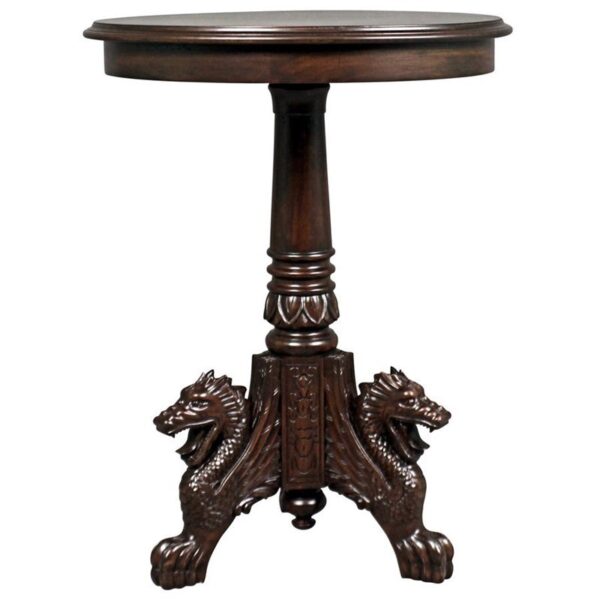 Design Toscano AF57140 23 Inch Heraldic Lion Accent Table
