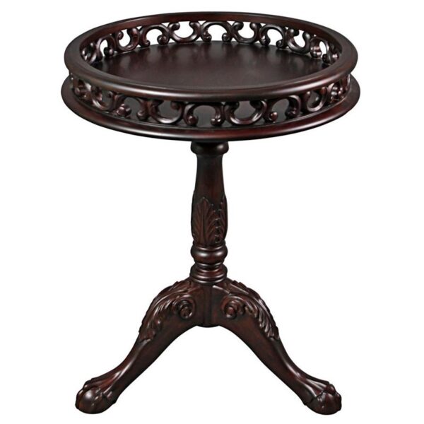 Design Toscano AF57148 23 1/2 Inch Lady Wentworth Pie Crust Tea Table