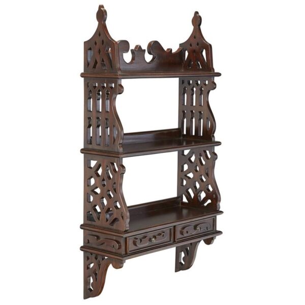 Design Toscano AF8042 20 Inch Chinese Chippendale Hardwood Curio