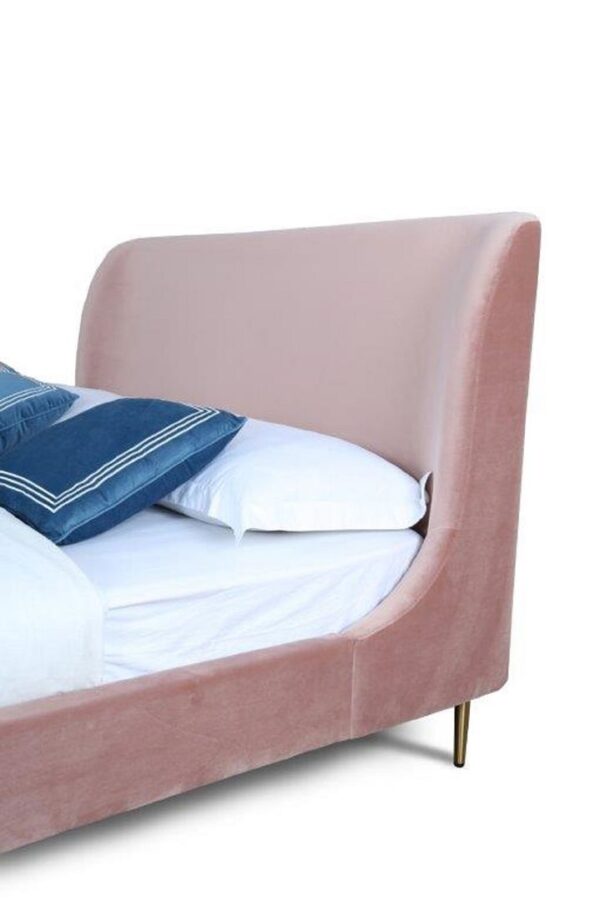 Manhattan Comfort Heather Full-Size Bed in Blush