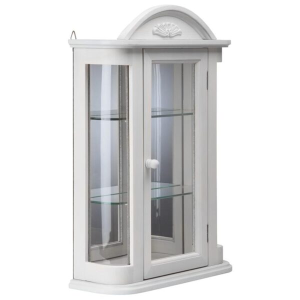Design Toscano BN15221 15 1/2 Inch Rosedale Hardwood Curio Cabinet - White