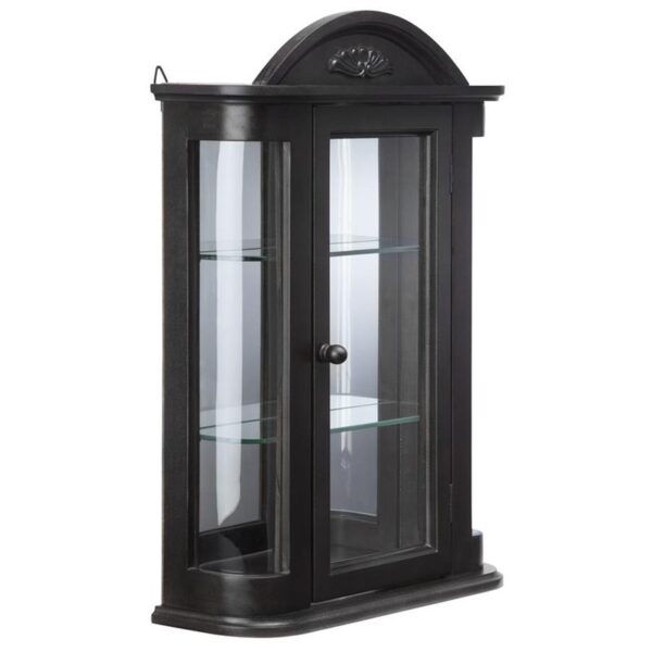 Design Toscano BN15222 15 1/2 Inch Rosedale Hardwood Curio Cabinet - Black