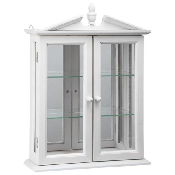 Design Toscano BN17221 17 Inch White Amesbury Manor Curio Cabinet