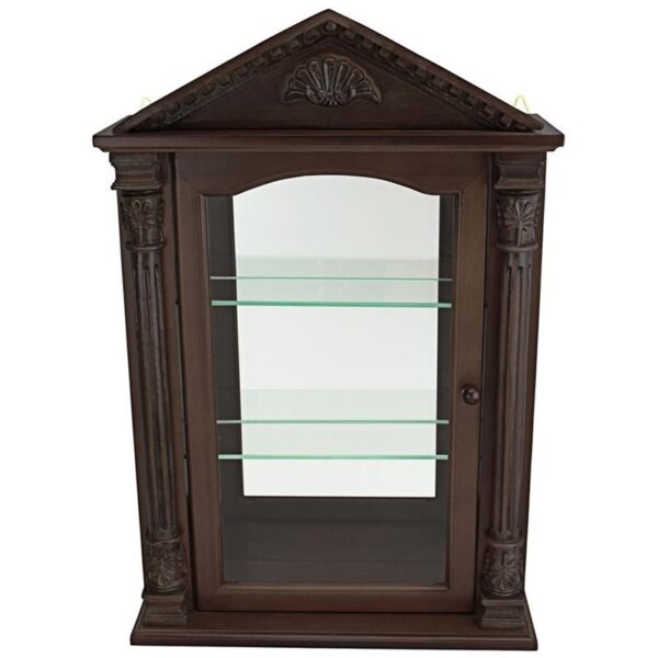 Design Toscano BN2536 16 Inch Essex Hall Hardwood Curio Cabinet