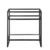 James Martin C105-V31.5-MBK Boston 31.5 Inch Stainless Steel Sink Console in Matte Black