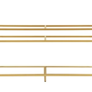 James Martin C105-V63-RGD Boston 63 Inch Stainless Steel Sink Console with Double Basins in Radiant Gold