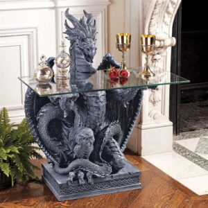 Design Toscano CL3195 27 1/2 Inch Subservient Dragon Table