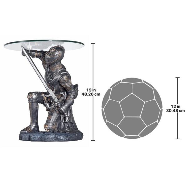 Design Toscano CL5307 16 Inch Battle Worthy Knight Table