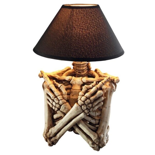 Design Toscano CL7439 10 Inch Rest in Pieces Skeleton Table Lamp