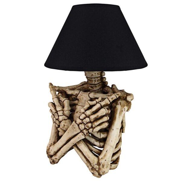 Design Toscano CL7439 10 Inch Rest in Pieces Skeleton Table Lamp