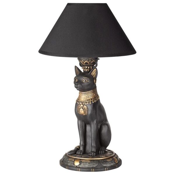 Design Toscano CL7548 10 Inch Royal Cat Goddess Bastet Table Lamp
